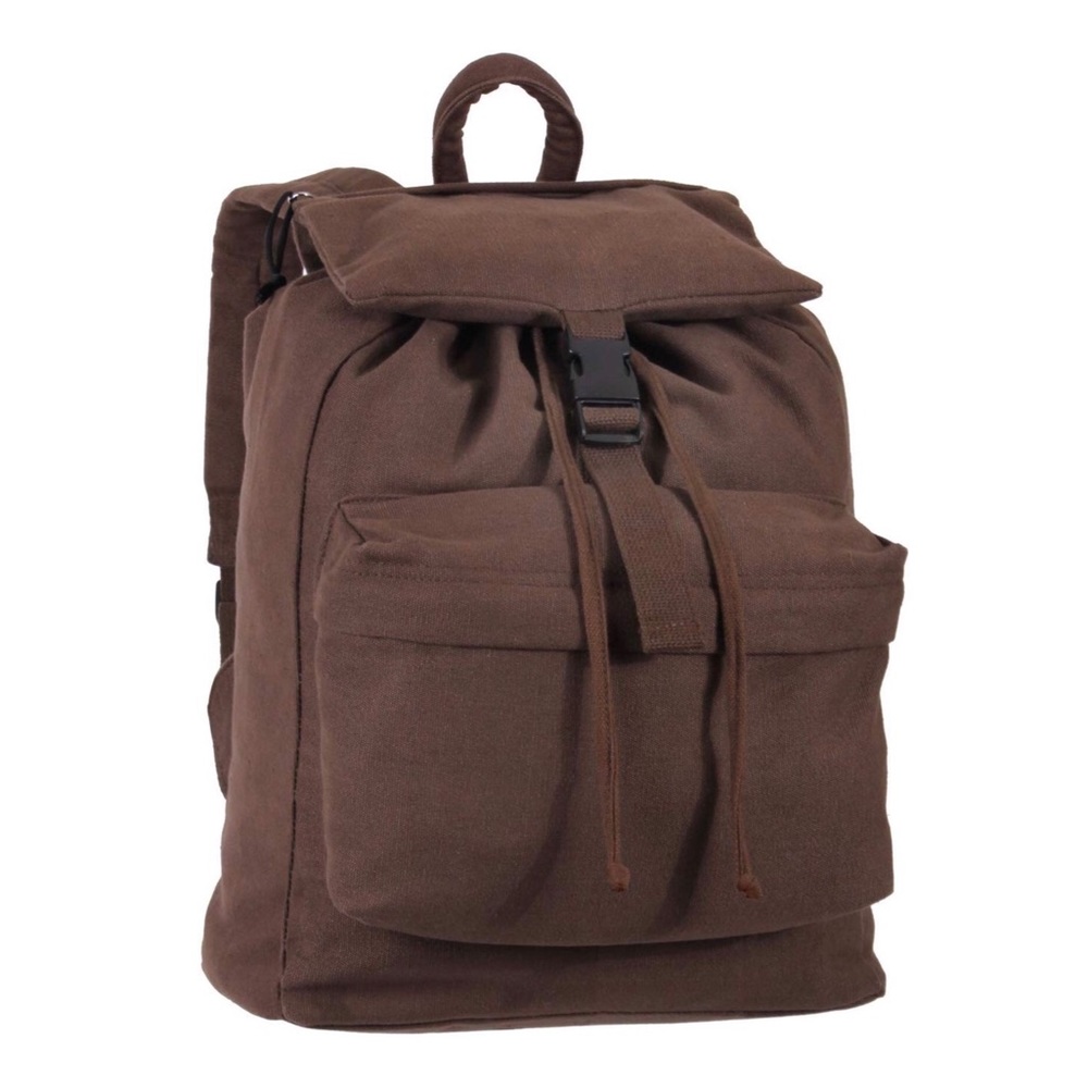 Rothco Earth Brown Canvas Backpack
